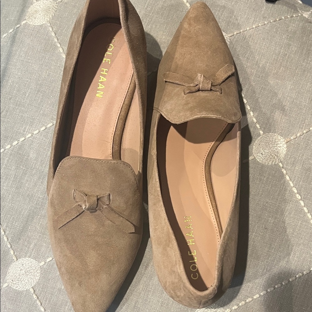 Cole Haan Women's Brown Suede Flats